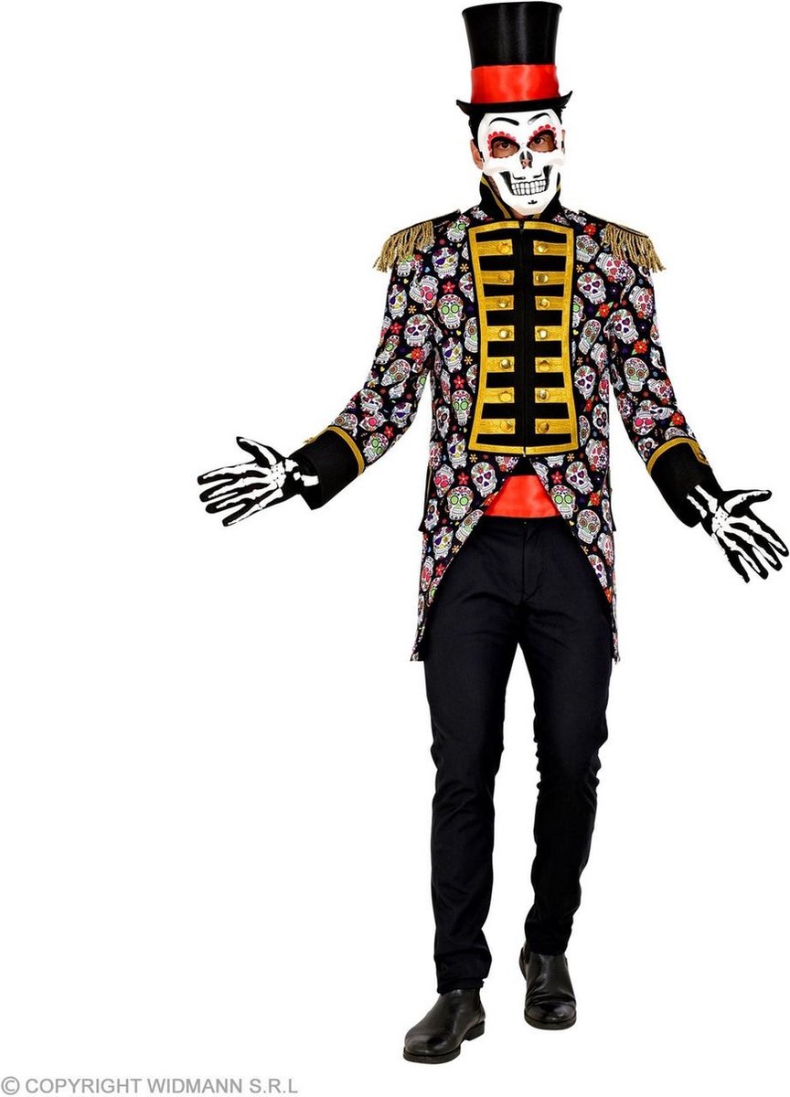 Spaans & Mexicaans Kostuum | Dag Van De Doden Mr A.lijf Man | XL | Halloween | Verkleedkleding